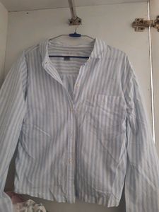 Classic Striped Button-Up Shirt