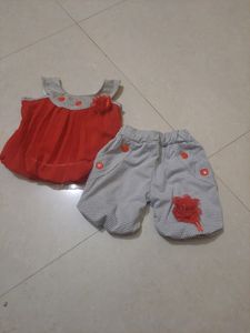 Baby Girl Top And Bottom Set