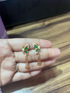 Butterfly Emerald & Diamond Earrings