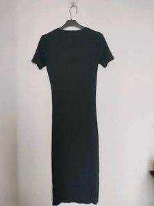 Green Turtle Neck &amp; Black Bodycon Dress Combo