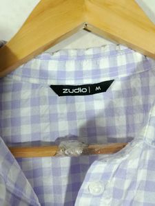 Lavender Checks Western Dress (Women's)