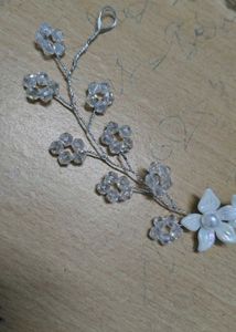Floral &amp; Crystal Hair Accessory hai