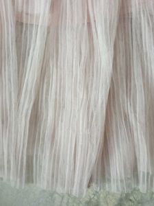 Light Pink Pleated Tulle Skirt