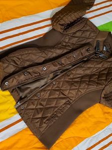 Stylish Quilted Brown Jacket