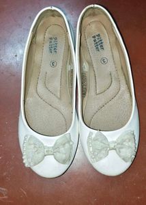 White Ballerina Flats