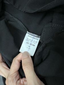 High-Waisted Black Trousers