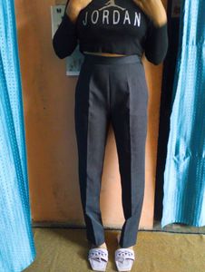 🤍🖤Elegant Grey High-Waisted Pants🖤🤍