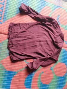Maroon shirt pant pair