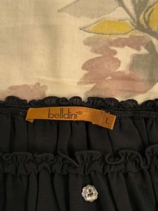 Chic Black Smocked Blouse