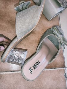 Sparkly Bow Heels