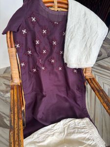 Elegant Embroidered Kurta Set