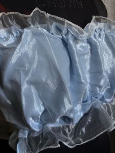 light Blue Ruffled