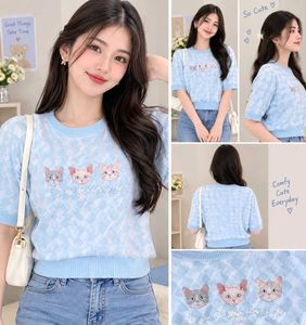 🇰🇷Cute Cat Print Sweater