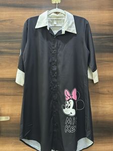 Minnie Mouse Black & White Tunic Top