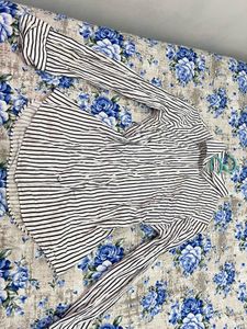Striped Long Sleeve Button-Up Shirt