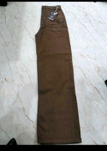 Brown Wide Leg Jeans
