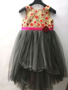 Embroidered Tulle Dress