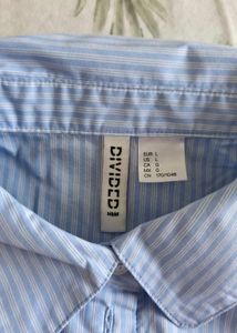 Classic Blue Striped Short Sleeve Shirt