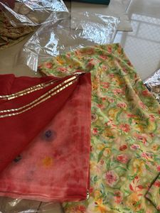 Floral Dress Material-Rajputi Style