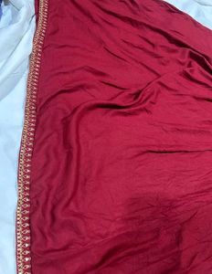 Beautiful Red Embroidered Kurta Set