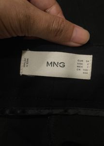 MANGO authentic black classic wide leg trouser