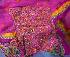 Vibrant Floral Lehenga Choli Set