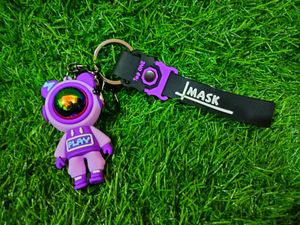 Imported 3D Purple Spaceman Keychain 🔥 💜