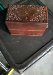 Vintage Wooden Jewelry Box