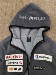 Grey Fleece Jacket with Sponsor Logos