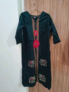 Embroidered Kurta with Dupatta
