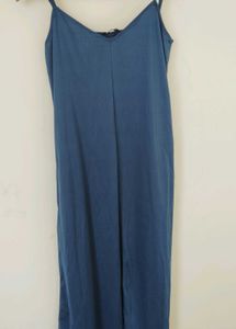 Blue Spaghetti Strap Maxi Dress
