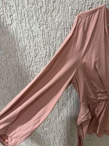 Forever New Wrap Style Peplum Top