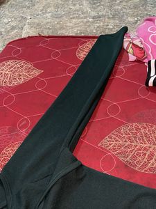 Chic Dark Green Cut-Out Midi Dress