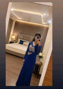 Blue Western Gown