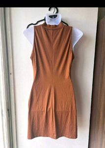 Savana Chic Brown Bodycon Mini Dress