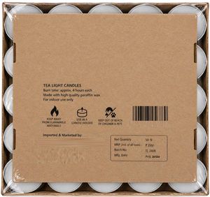 Diwali Decoration - Pack of 50 Tea Light Candles