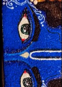 Vibrant Blue Krishna ( Tissue) Art 🖼️