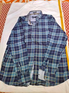 Men Casual Shirt - Dark Blue Checked