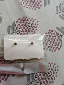 Gold Flower Statement Earrings