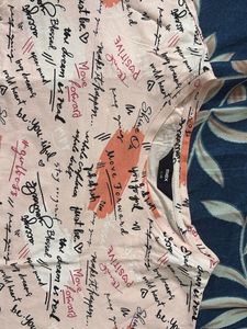 Oversized Cropped printed Tee