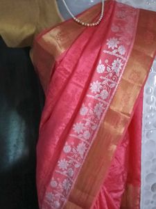 New ElegantBanarasiStyleKoraSilkSaree