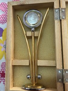 Desk Clock with Wooden Box