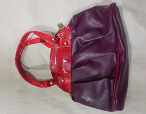 Chic Red & Purple mini Handbag
