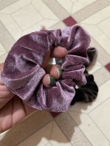 Velvet Scrunchie Set of 4