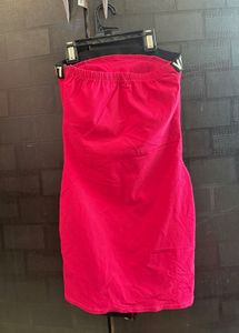 Pink Off Shoulder Bodycon (padded)  Tube Dress
