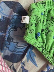 Boys Green Printed Underwear
