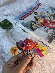 Boho Floral Hair Pins