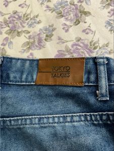 Ripped Knee Denim Jeans