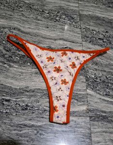 Floral Thong Panty