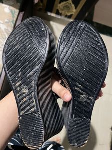 Stylish Striped Platform Wedges